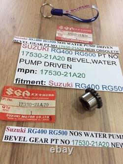Suzuki RG400 RG500 NOS WATER PUMP DRIVEN BEVEL GEAR PT 17530-21A20 OBSOLETE NEW Suzuki RG400 RG500 NOS WATER PUMP DRIVEN BEVEL GEAR PT 17530-21A20 OBSOLETE NEW