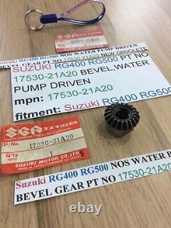 Suzuki RG400 RG500 NOS WATER PUMP DRIVEN BEVEL GEAR PT 17530-21A20 OBSOLETE NEW Suzuki RG400 RG500 NOS WATER PUMP DRIVEN BEVEL GEAR PT 17530-21A20 OBSOLETE NEW