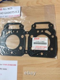 Suzuki RG500 CYLINDER HEAD GASKETS X 2 NOS NEW IN SEALED BAG PT 11141-21A02