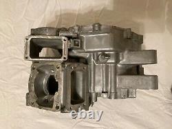 Suzuki RGV VJ22 crankcases (New old stock & backing plate) Unused and unstamped
