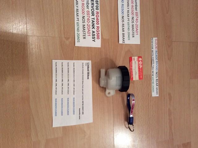 Suzuki Rg400 Rg500 Gsx600 Gsx750 Nos Rear Brake Resevoir Assembly 69740-20a01