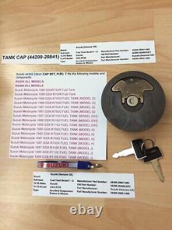 Suzuki Rg400 Rg500 Gsx-r750 Gsx-r1100 Nos Fuel Cap New Pt 44200-20841 Obsolete Suzuki Rg400 Rg500 Gsx-r750 Gsx-r1100 Nos Fuel Cap New Pt 44200-20841 Obsolete