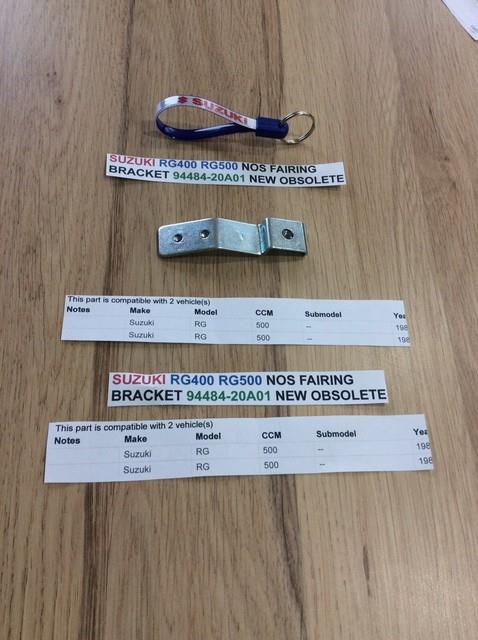 Suzuki Rg400 Rg500 Nos Fairing Bracket Pt No 94484-20a01 New Perfect