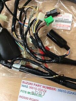 Suzuki Rg500 Rg400 Nos Wiring Harness / Loom New In Parts Bag Pt 36610-20ak0