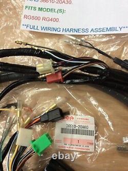 Suzuki Rg500 Rg400 Nos Wiring Harness / Loom New In The Bag Pt No 36610-20ak0