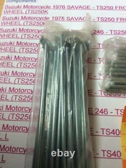 Suzuki Rm250 Rm370 Ts250 Ts400 Nos Front Spoke Set Pt 55300-30809 New Perfect