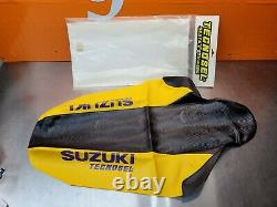 Suzuki Rm 125 250 1996-2000 black & yellow Seat Cover Nos Tecnosel rm125 rm250