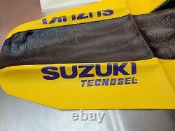 Suzuki Rm 125 250 1996-2000 black & yellow Seat Cover Nos Tecnosel rm125 rm250