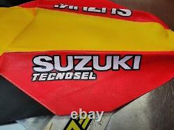 Suzuki Rm 125 250 1996-2000 red & yellow Seat Cover Nos Tecnosel rm125 rm250 #1