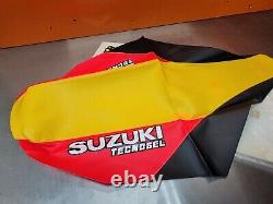 Suzuki Rm 125 250 1996-2000 red & yellow Seat Cover Nos Tecnosel rm125 rm250 #1