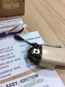 Suzuki SB200 GT200 X5 NOS IGNITION COIL SET NIPPON DENSO BOX PT 33410-10200 NEW