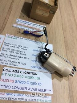 Suzuki SB200 GT200 X5 NOS IGNITION COIL SET NIPPON DENSO BOX PT 33410-10200 NEW