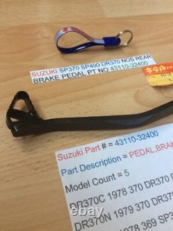 Suzuki Sp370 Sp400 Dr370 Nos Rear Brake Pedal Pt No 43110-32400 With Parts Tag