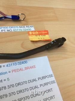 Suzuki Sp370 Sp400 Dr370 Nos Rear Brake Pedal Pt No 43110-32400 With Parts Tag