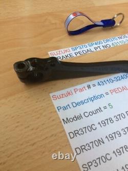 Suzuki Sp370 Sp400 Dr370 Nos Rear Brake Pedal Pt No 43110-32400 With Parts Tag