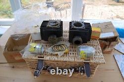 Suzuki T125 CYLINDER SET WITH PISTONS AND RINGS NOS