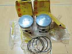 Suzuki T200 TC200 Piston&Ring Set 1.00 NOS Genuine P/N 12110-10710 &12140-10740