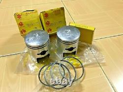 Suzuki T20 TC250 Piston&Ring Set 0.50 NOS Genuine Japan 12110-11720&12140-11702