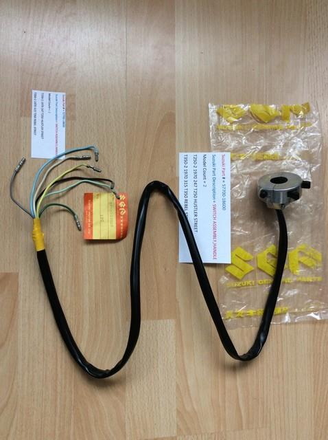 Suzuki T250-2 T350-2 Nos Handle Switch Assembly New Pt No 57700-18600