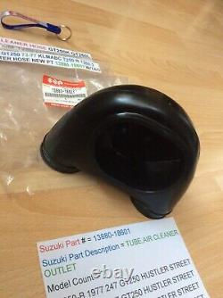 Suzuki T250 All Gt250 All Nos Tube Air Cleaner Outlet Pt 13880-18601 New In Bag Suzuki T250 All Gt250 All Nos Tube Air Cleaner Outlet Pt 13880-18601 New In Bag