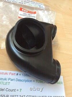 Suzuki T250 All Gt250 All Nos Tube Air Cleaner Outlet Pt 13880-18601 New In Bag