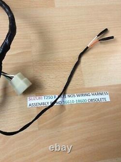 Suzuki T250 R 1971 Nos Wiring Harness Assembly Pt 36610-18600 With Tag Obsolete