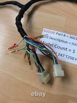 Suzuki T250 R 1971 Nos Wiring Harness Assembly Pt 36610-18600 With Tag Obsolete