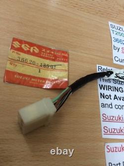 Suzuki T250 T350 Nos Rear Tail Light Harness Loom Pt No 36620-18501 New Perfect