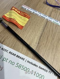 Suzuki T250 Tc250 T20 T305 Tc305 T350 Gt250 Nos Rear Brake Cable Pt 58500-11000 Suzuki T250 Tc250 T20 T305 Tc305 T350 Gt250 Nos Rear Brake Cable Pt 58500-11000