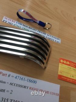 Suzuki T350 Nos Right Frame Accessory Pt No 47161-18600 With Parts Tag