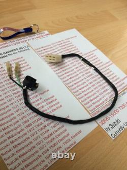 Suzuki T350 T500 Nos Rear Wiring Harness Loom New Pt 36620-15000 Now Obsolete Suzuki T350 T500 Nos Rear Wiring Harness Loom New Pt 36620-15000 Now Obsolete