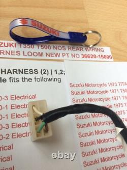 Suzuki T350 T500 Nos Rear Wiring Harness Loom New Pt 36620-15000 Now Obsolete