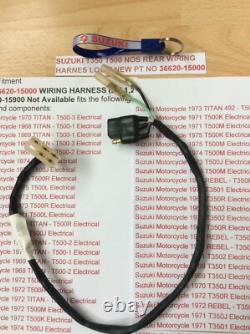 Suzuki T350 T500 Nos Rear Wiring Harness Loom New Pt 36620-15000 Now Obsolete