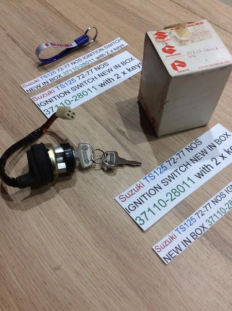 Suzuki Ts125 72-77 Nos Ignition Switch New In Box 37110-28011