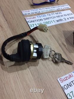 Suzuki TS125 72-77 NOS IGNITION SWITCH NEW IN BOX 37110-28011
