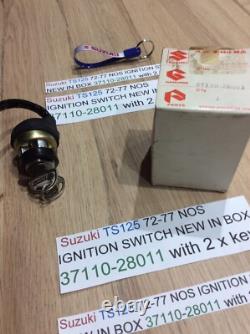 Suzuki TS125 72-77 NOS IGNITION SWITCH NEW IN BOX 37110-28011