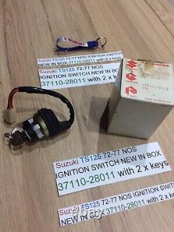 Suzuki TS125 72-77 NOS IGNITION SWITCH NEW IN BOX 37110-28011 Suzuki TS125 72-77 NOS IGNITION SWITCH NEW IN BOX 37110-28011