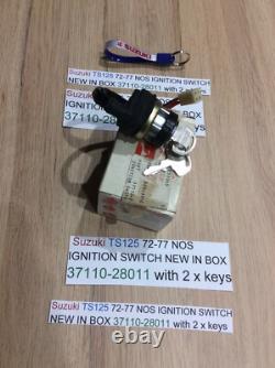 Suzuki TS125 72-77 NOS IGNITION SWITCH NEW IN BOX 37110-28011