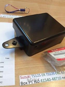 Suzuki TS125 ER TS125 ERC 82-98 NOS Battery Box PT NO 41540-48710 new in bag