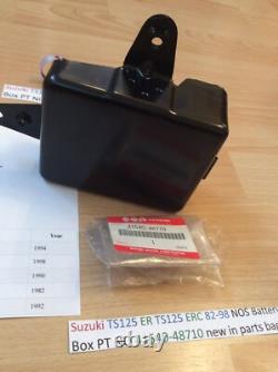 Suzuki TS125 ER TS125 ERC 82-98 NOS Battery Box PT NO 41540-48710 new in bag