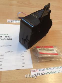Suzuki TS125 ER TS125 ERC 82-98 NOS Battery Box PT NO 41540-48710 new in bag