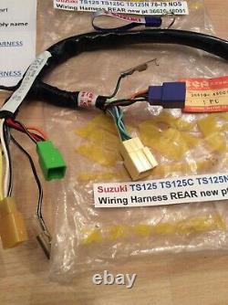 Suzuki TS125 TS125C TS125N 78-79 NOS Wiring Harness REAR new pt 36620-48001 NEW