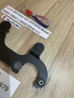 Suzuki TS250 1977 1979 NOS METER BRACKET 34950-30641 34950-30640 INC CUSHIONS