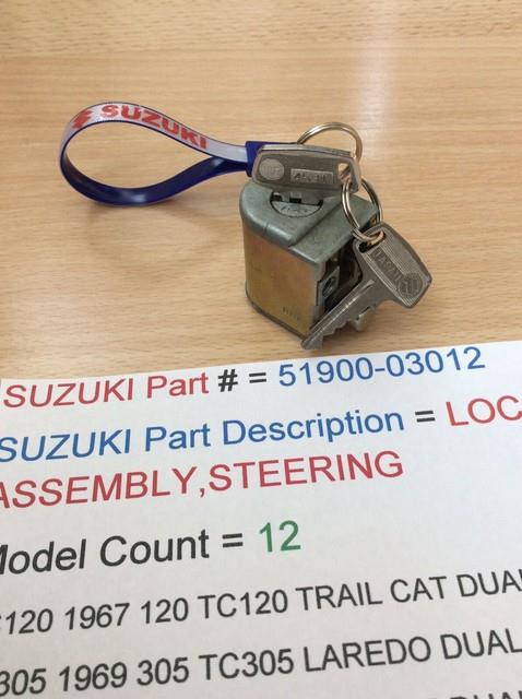 Suzuki Tc120 Tc305 T250 T125 T350 T500 Nos Steering Lock Pt No 51900-03012