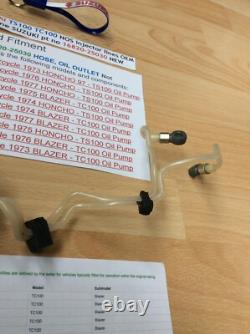 Suzuki Ts100 Tc100 Ts90 Tc90 Rv90 Nos Oil Hose / Pipe New Pt No 16820-25030