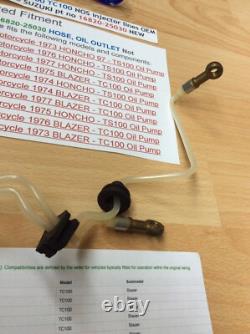 Suzuki Ts100 Tc100 Ts90 Tc90 Rv90 Nos Oil Hose / Pipe New Pt No 16820-25030