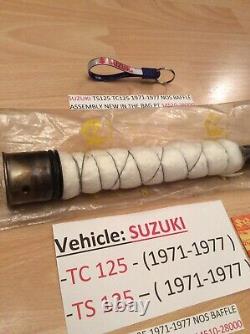 Suzuki Ts125 Tc125 Nos Exhaust Baffle New In Bag With Tag Pt No 14510-28000