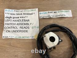 Suzuki Ts250 Ts185 Ts125, Tc125 Tc185 Left Hand Switch Nos 57700-28643