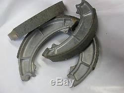 Suzuki gt550 gt750 nos front brake shoe set 1972 WITH CABLES AND LEVER ASSY
