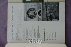 VW operating instructions beetle ovali + convertible sales brochure 3/1957 NOS